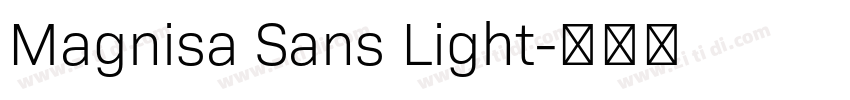 Magnisa Sans Light字体转换